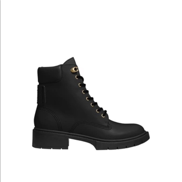 COACH Lorimer Lace Up Combat Boots - Picture 1 of 8